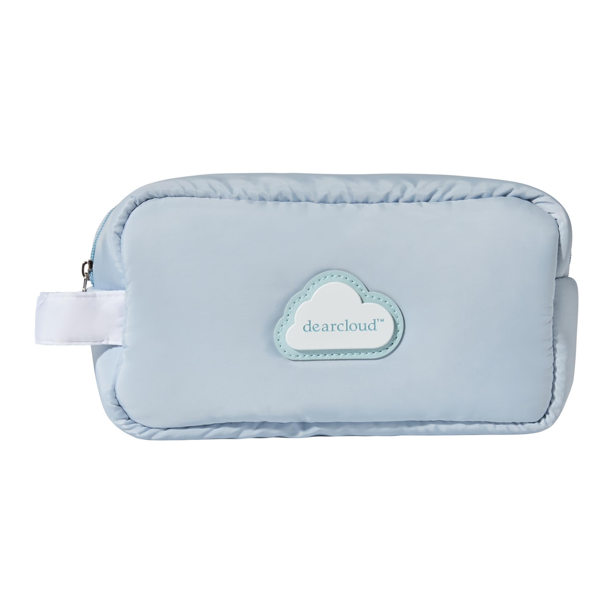 Soft Blue Cosmetics Bag - Lightweight Waterproof Makeup Pouch & Travel Organizer for Women | Perfect for Gym, Vacation & Daily Essentials Storage