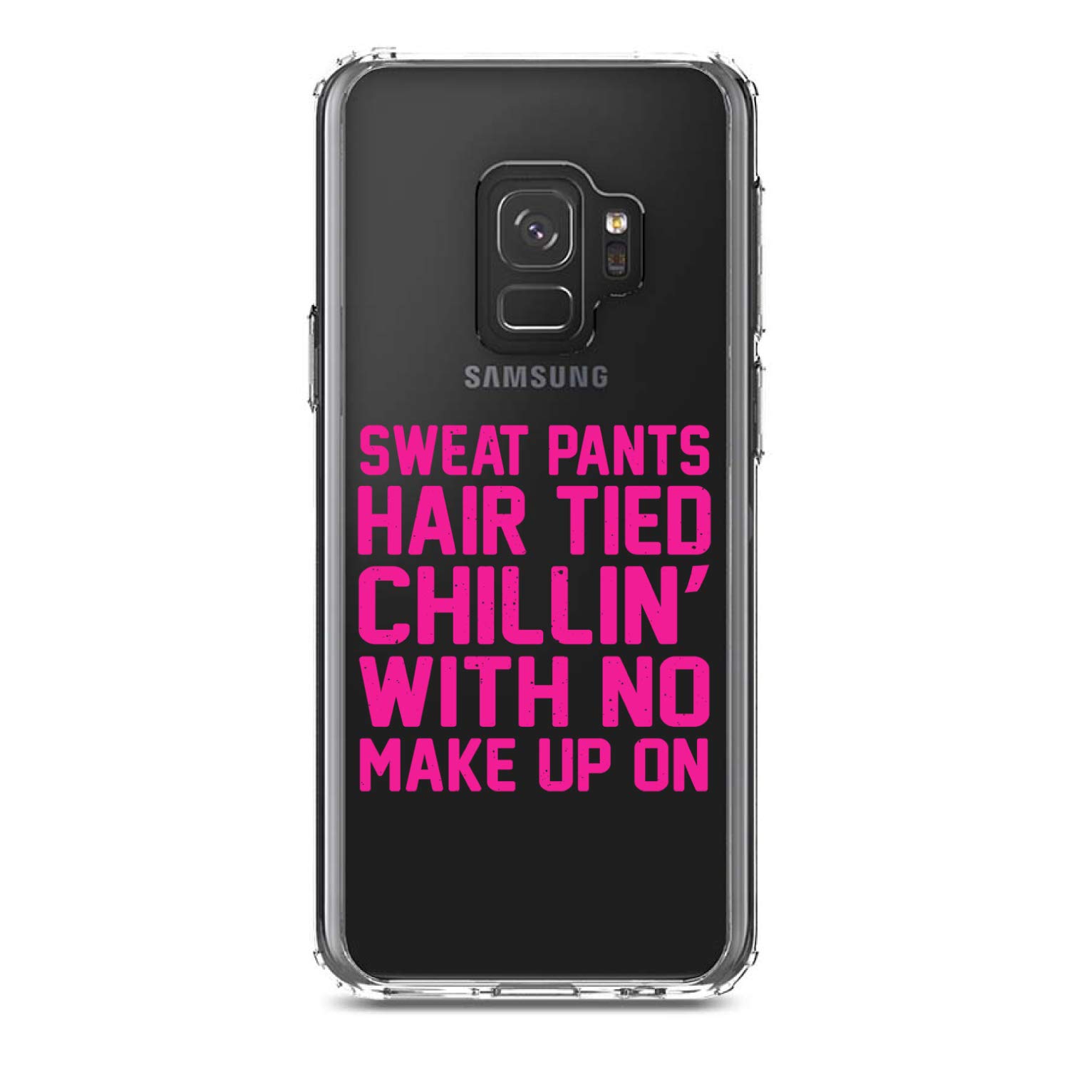**Shockproof Clear Hybrid Case for Samsung Galaxy S9 (5.8 Inch) - TPU Bumper & Acrylic Back with Tempered Glass Screen Protector - Slim Protective Cover for Everyday Use, Work, Travel & Outdoor Activities**