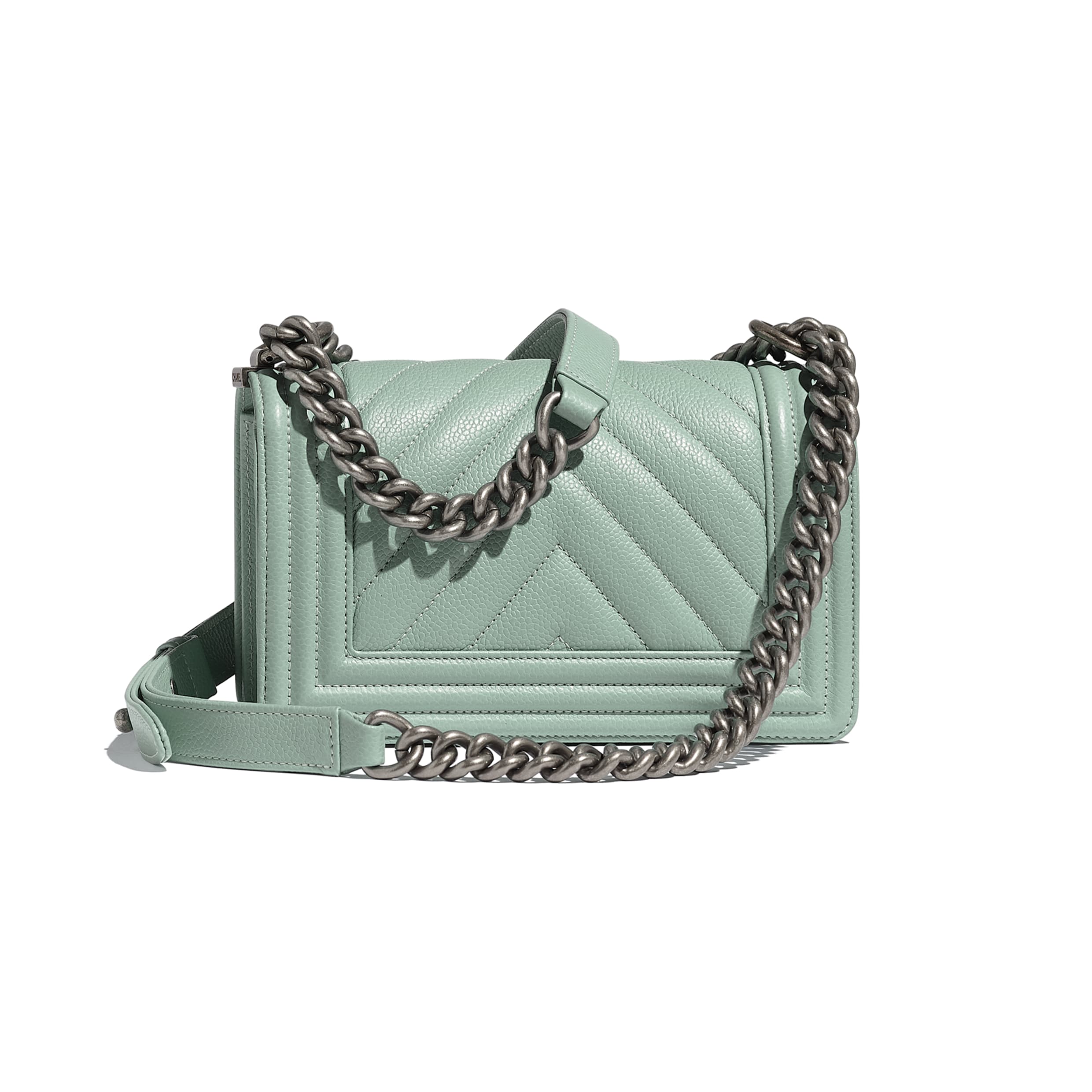 Chanel Boy Medium Flap Bag in Caviar Leather - Sky Blue | Luxury Designer Handbag for Women, Perfect for Everyday Use & Special Occasions