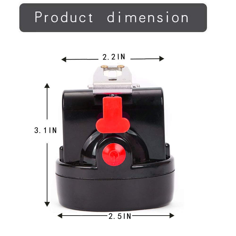 Rechargeable 7 LED Mining Cap Lamp - Waterproof Explosion Proof Hard Hat Light for Coal Miners, Outdoor Work & Professional Use - Ideal for Construction, Camping, Emergency & Night Activities (Red)