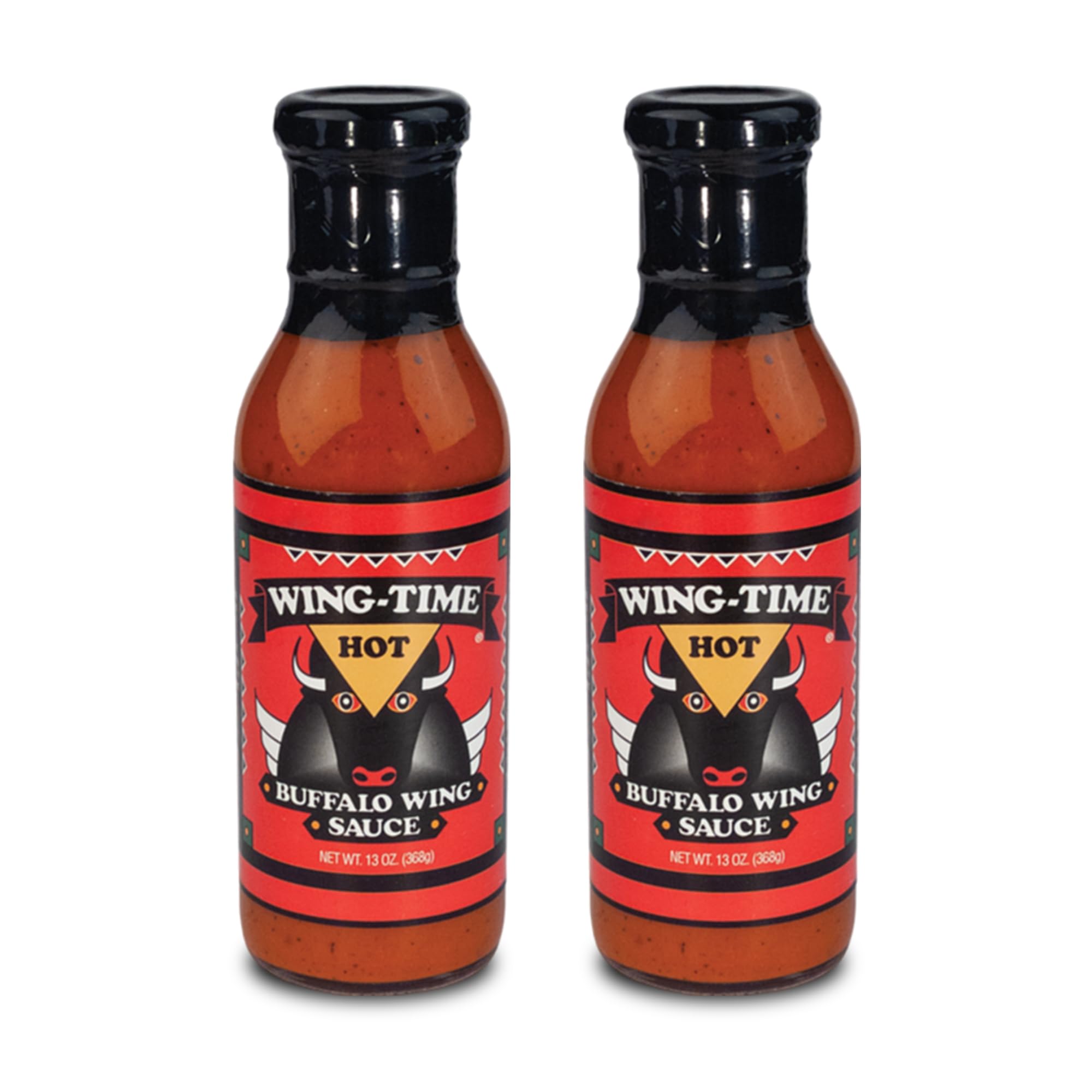 Best Buffalo Wing Sauce - Wing Time Hot Sauce, 13oz (Pack of 2) - Perfect for Game Day, Parties & BBQ | Authentic Restaurant-Style Spicy Chicken Wing Sauce