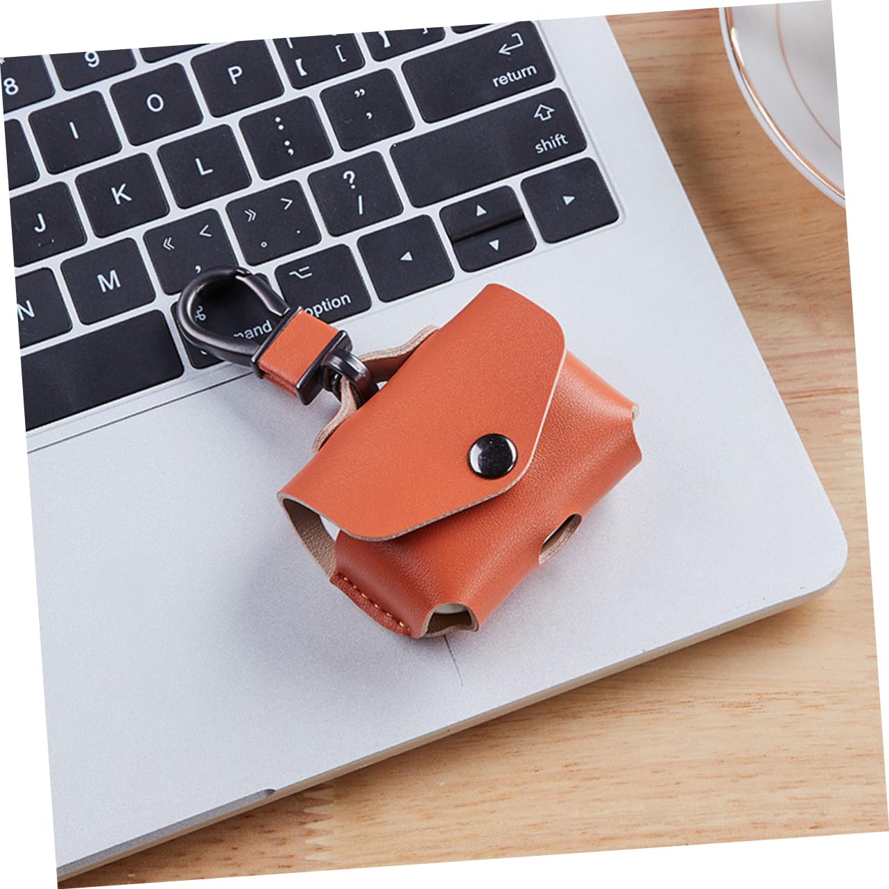 Veemoon Stylish PU Leather Headphone Case - Compatible with Wireless Earbuds Charging Case, Easy Access Design for AirPods & Bluetooth Earphones - Perfect for Travel, Gym & Daily Protection