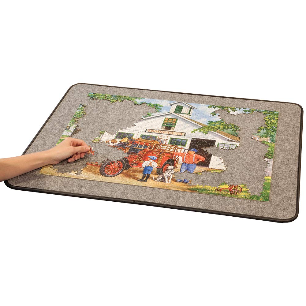 Bits and Pieces Easy-Move 1500 Piece Jigsaw Puzzle Mat - Large 26x34 Inch Portable Puzzle Storage System - Lightweight Puzzle Accessories for Adults & Kids - Perfect for Travel, Home & Tabletop Puzzle Organization