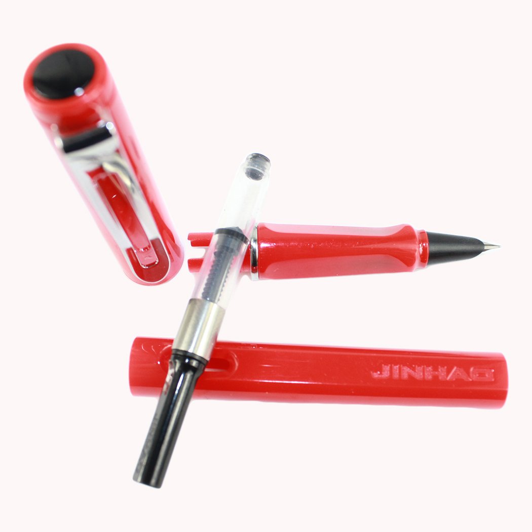 Gullor 5099 Fine Nib Fountain Pen - Premium Red Ink Fountain Pen for Writing, Calligraphy & Journaling - Ideal for Office, School & Gift Giving