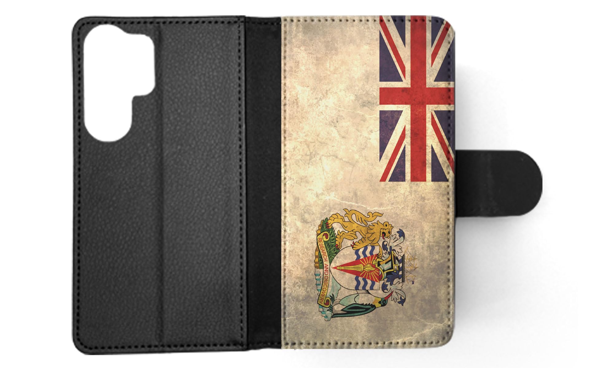 British Antarctic Territory Flag FLIP Wallet Phone Case for Samsung Galaxy S23 Ultra - Stylish Protective Cover with Card Slots | Perfect for Travel, Outdoor Adventures & Everyday Use