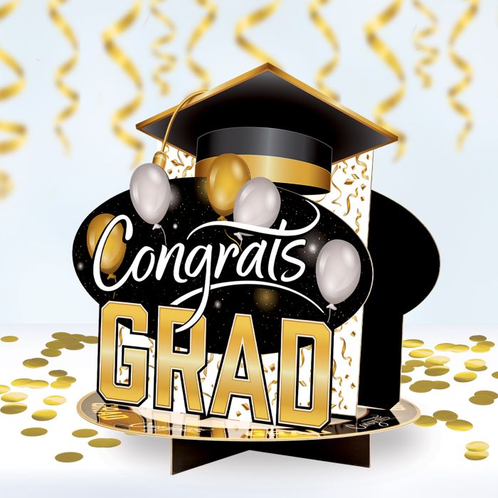 12 Pack Beistle 3D Congratulations Graduation Centerpieces - Perfect for Graduation Party Decorations, School Celebrations & Commencement Ceremonies