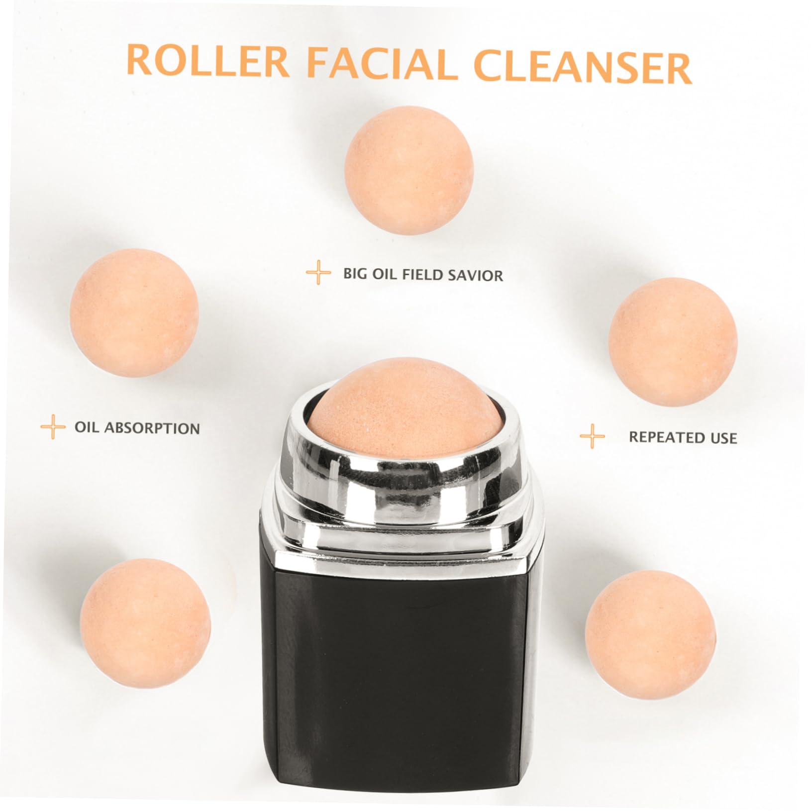Natural Jade Roller for Face Massage & Skin Care - Portable Facial Oil Absorber for Glowing Skin | Perfect for Daily Skincare Routine & Relaxation at Home or Travel