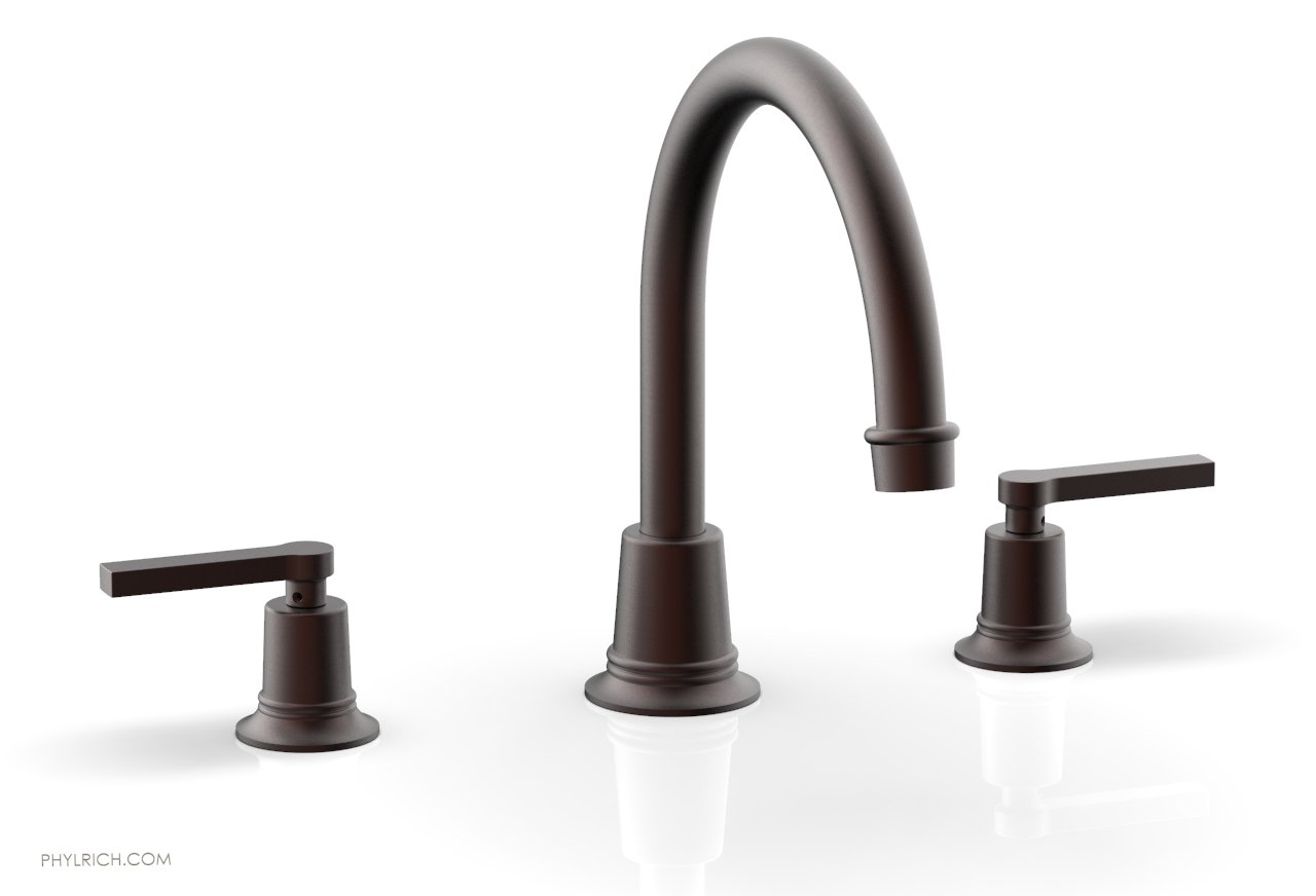 HEX MODERN Deck Tub Faucet Set with Lever Handles 501 43 - Perfect for Modern Bathroom & Outdoor Deck Installation