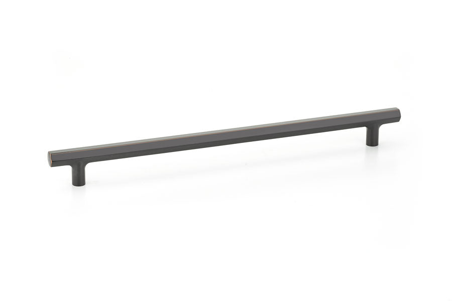 Geometric Oil Rubbed Bronze Cabinet Knobs and Drawer Pulls - Modern Kitchen & Bathroom Hardware for Cabinets, Dressers, and Furniture (Set of 10)