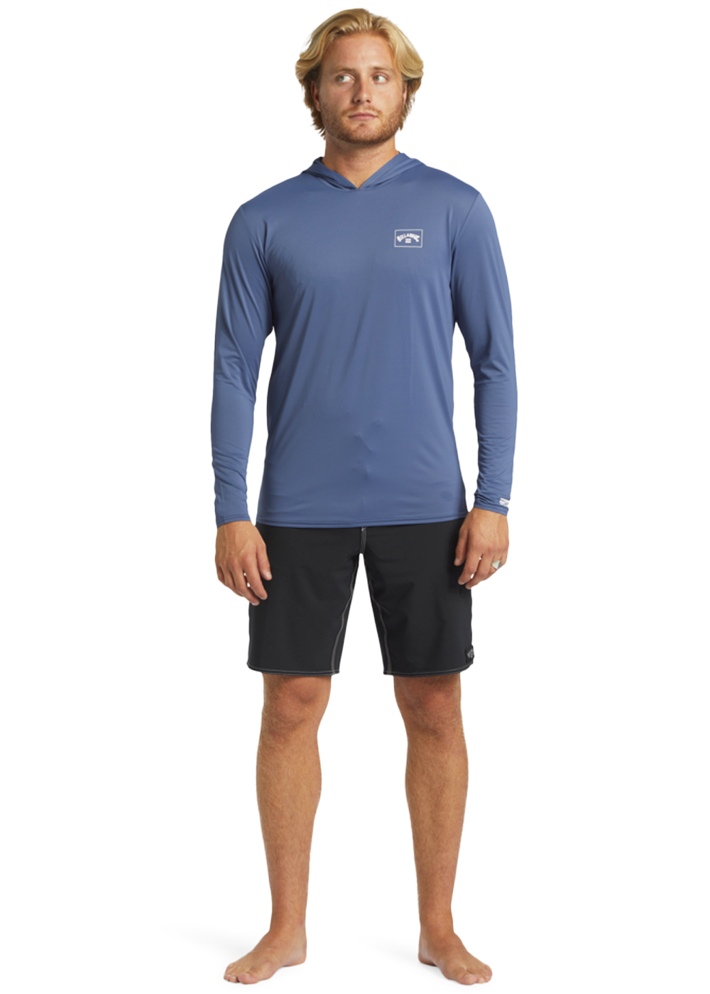 Billabong Men's Arch Hood UPF 50+ Long Sleeve Rash Guard Shirt - Sun Protection for Surfing, Swimming & Outdoor Activities