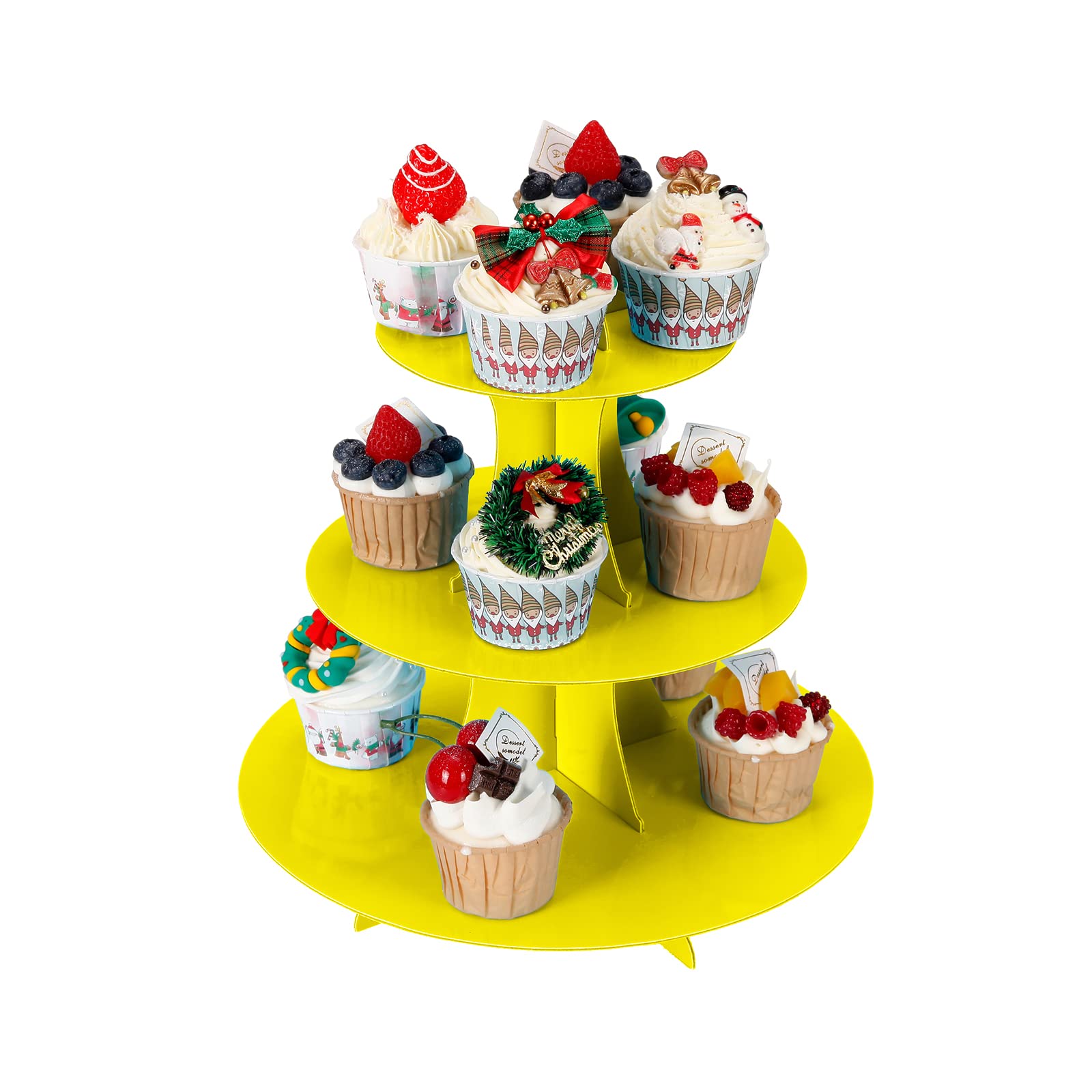2-Pack 3-Tier Cupcake Stand Holder - 12