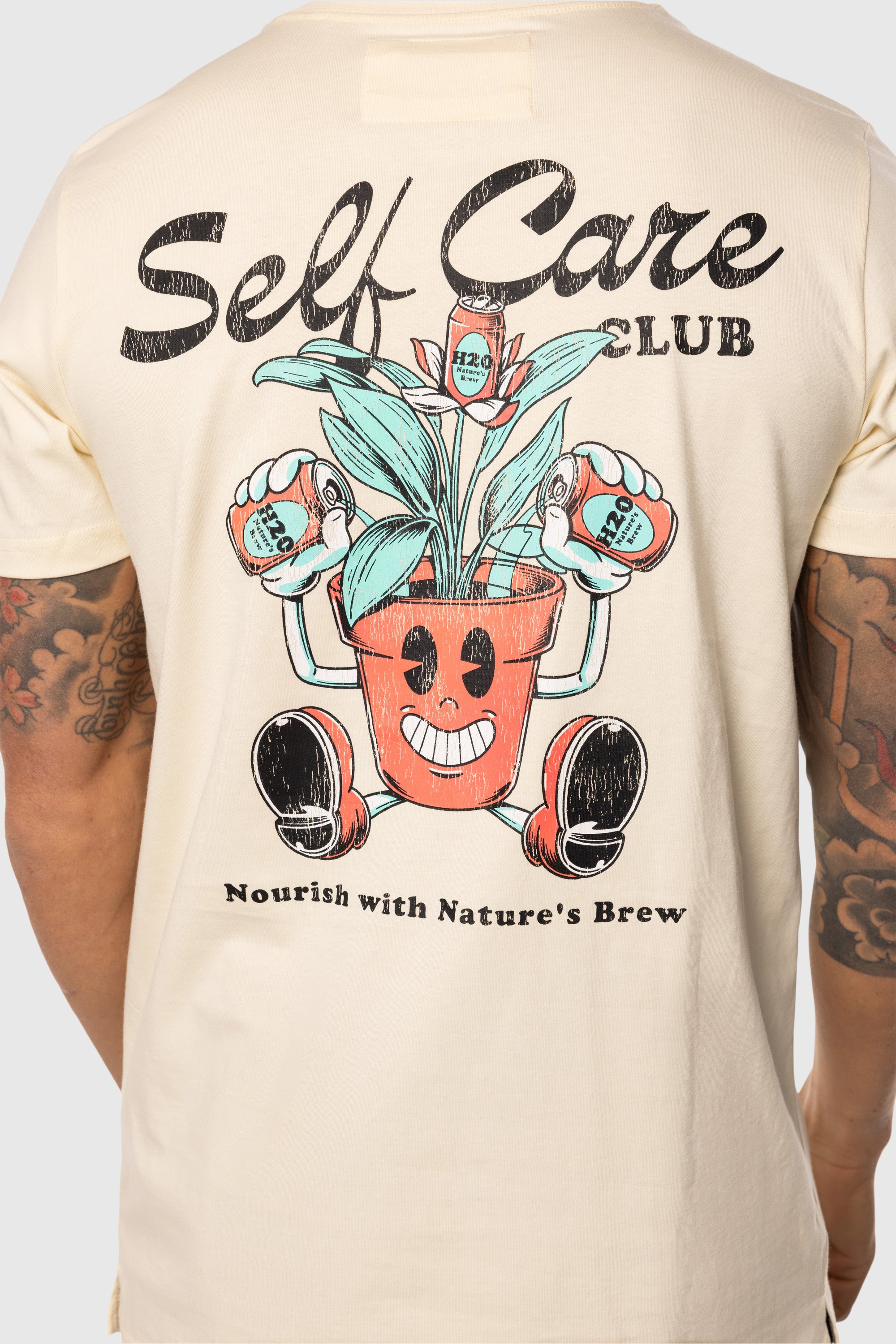 Vintage Black Self Care T-Shirt - Soft Cotton Relaxing Tee for Yoga, Meditation & Everyday Comfort