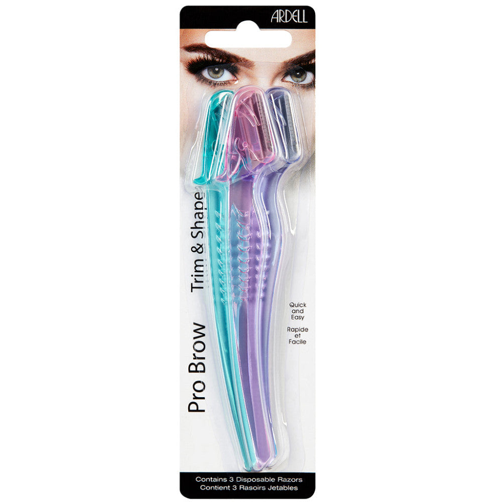 Ardell Trim N Shape Eyebrow Scissors - Professional Stainless Steel Eyebrow Trimming & Shaping Tool for Precise Grooming - Perfect for Home, Salon, and Travel Use