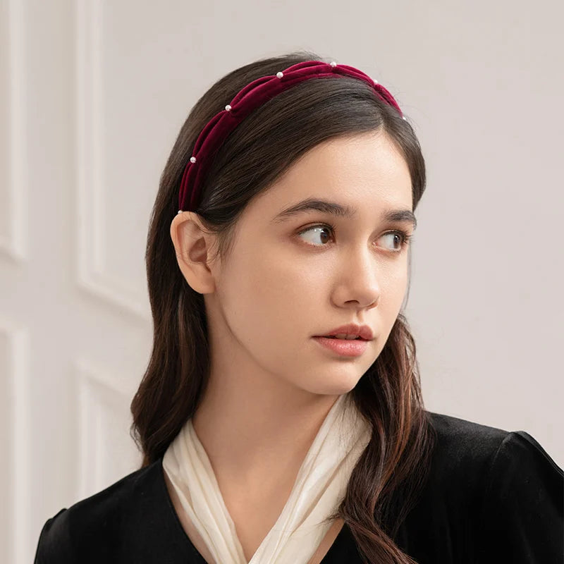 Jacinda Headband for Women - Soft Stretchy Hair Band for Workouts, Yoga, Running & Everyday Use