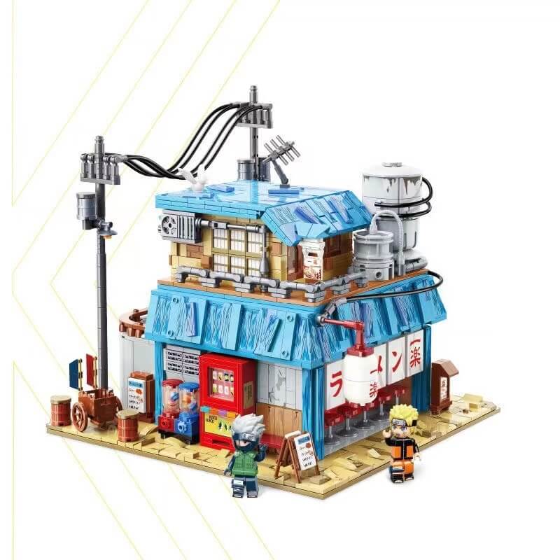 Keeppley K20509 Naruto Shippuden Ichiraku Ramen Shop Building Blocks Set - Anime Collectible Model Kit for Fans | Perfect for Home Decoration, Gift Giving & Anime Display Collections