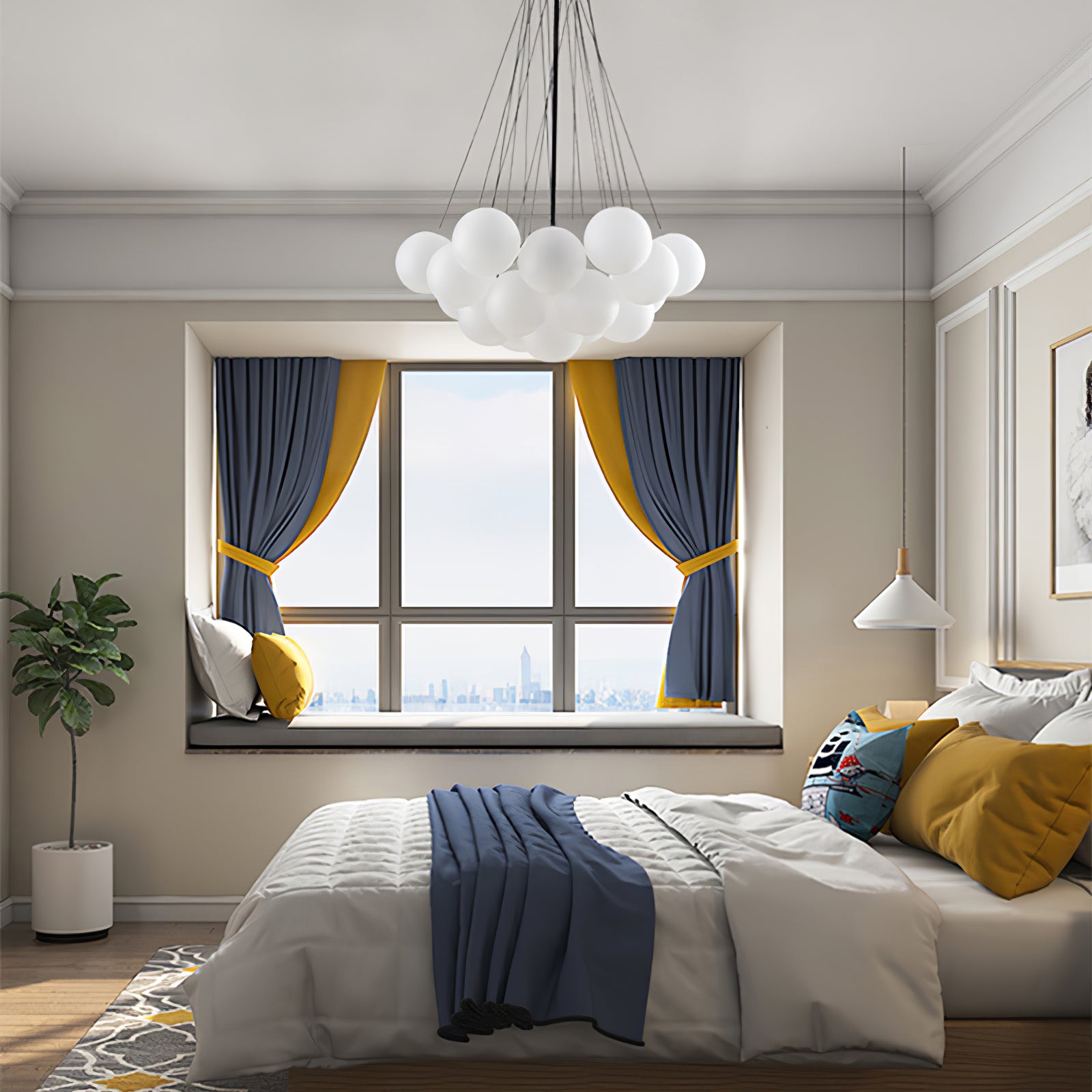 Elegant Cloud Chandelier Lighting Fixture - Modern Ceiling Light for Living Room, Bedroom & Dining Room Decor