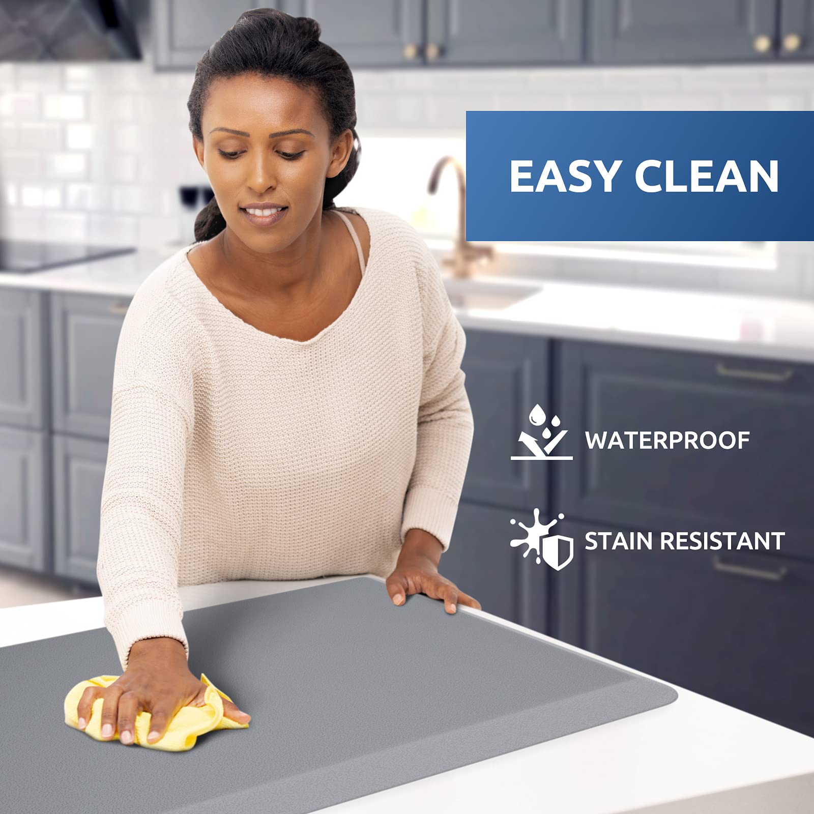 **KitchenClouds Anti-Fatigue Kitchen Mat - 17.3