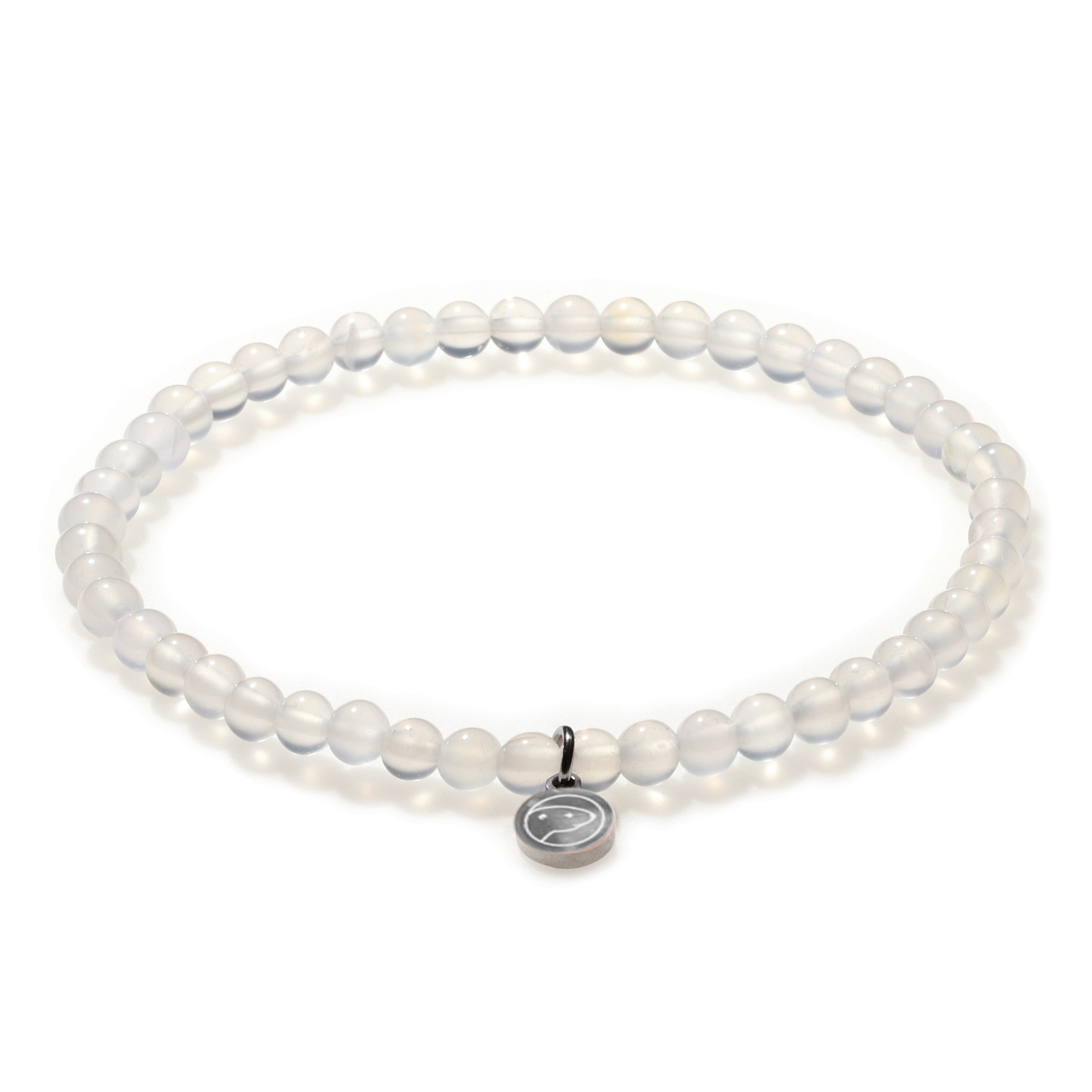 Natural White Agate Beaded Bracelet for Women - Elegant Mini Stone Healing Jewelry for Stress Relief & Positive Energy - Perfect for Meditation, Yoga & Everyday Wear