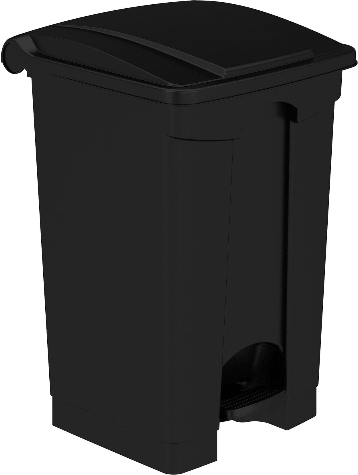 Safco 12 Gallon Plastic Step-On Trash Can with Lid - Durable Step-On Receptacle for Office, Kitchen, or Bathroom Waste Disposal [Model 9925]