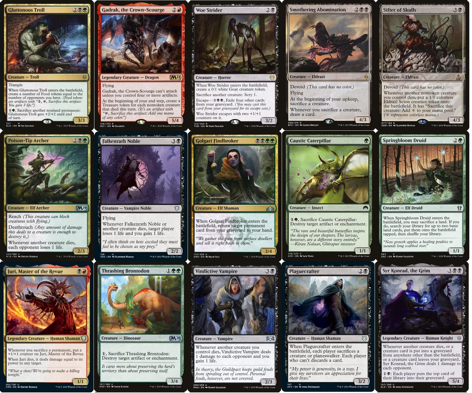 Elite Korvold Sacrifice Commander Deck - Jund (Red Black Green) - 100 Card Custom MTG EDH Deck - Powerful Magic The Gathering Commander Deck for Competitive Play & Casual Gaming