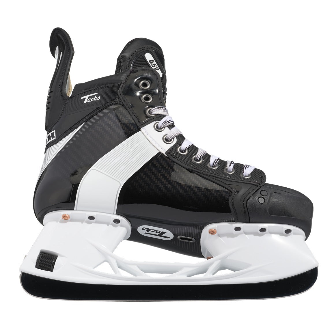 CCM Tacks 652 Pro Hockey Skates for Intermediate Players - High-Performance Ice Skates for Competitive Hockey Games & Practice
