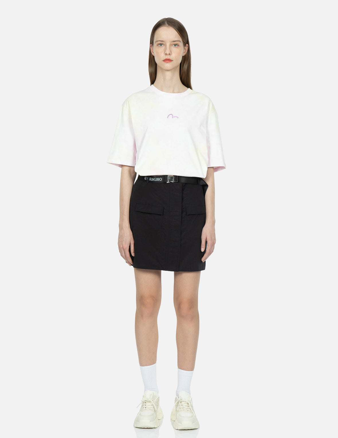 Stylish Logo Printed Belt Skirt for Women - Fashionable Adjustable Waistband Skirt for Casual & Office Wear | Perfect for Work, Date Night & Everyday Outfits