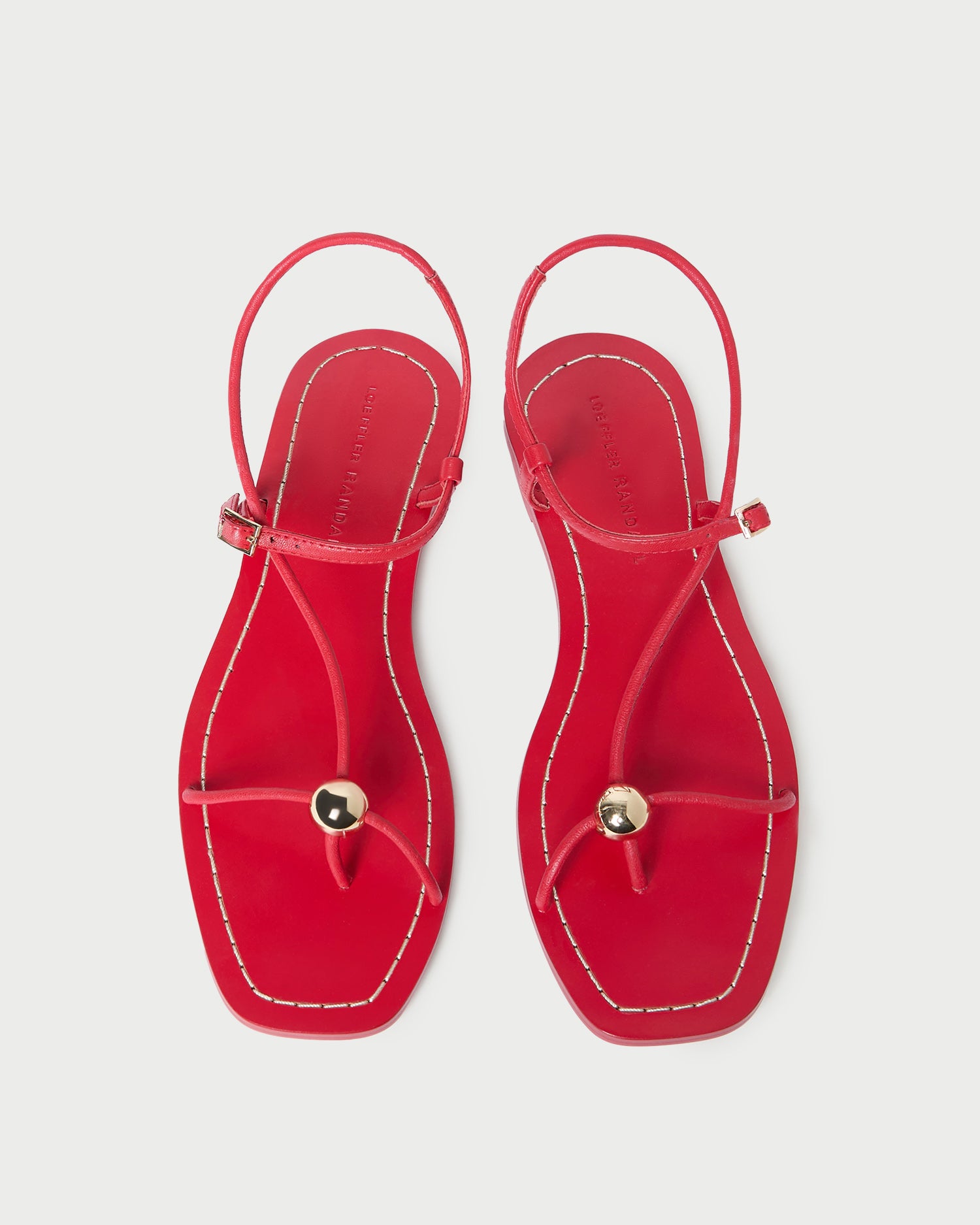 Lara Red Leather Sandals for Women - Comfortable Strappy Summer Sandals with Cushioned Footbed - Perfect for Beach, Vacation & Casual Outings