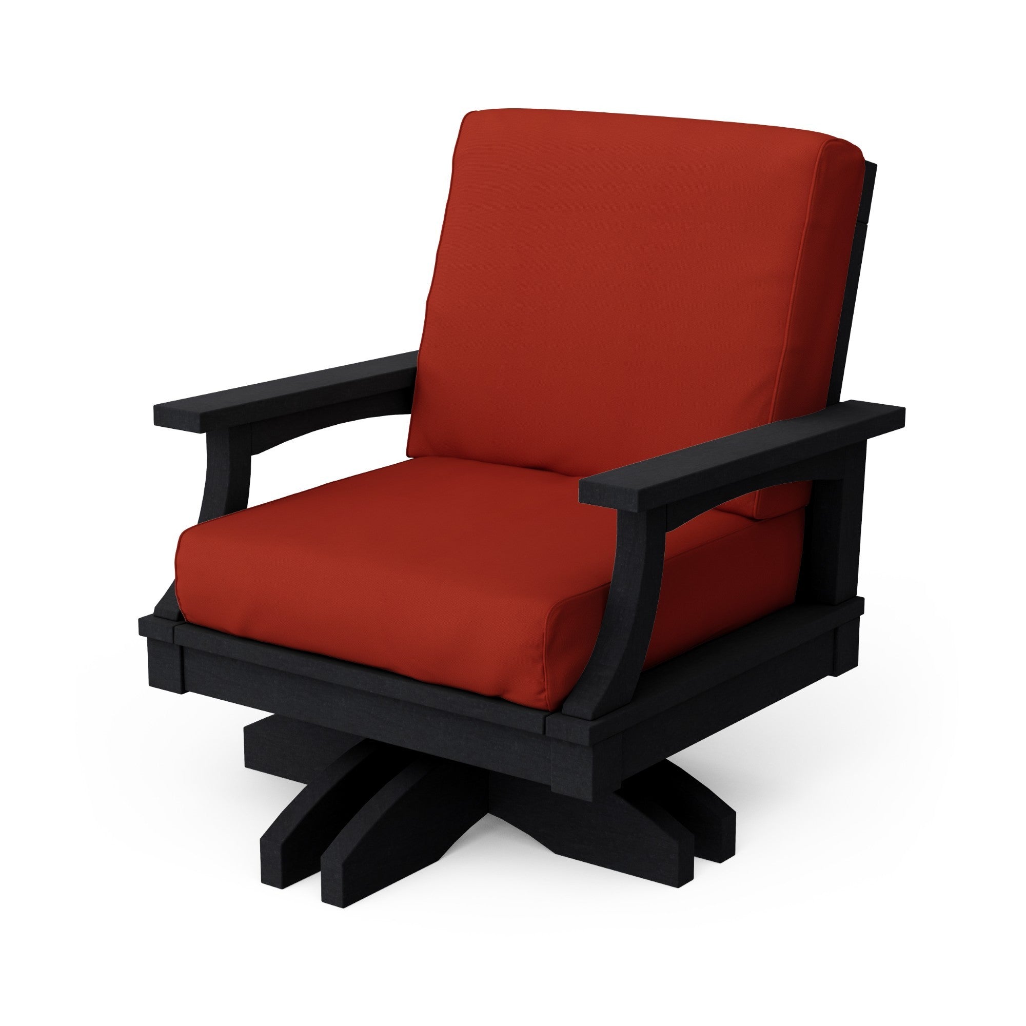 Heritage Deep Seating Swivel Chair - 360° Rotating Patio Lounge Chair with Cushions, Weather-Resistant Outdoor Furniture for Garden, Poolside & Backyard Relaxation