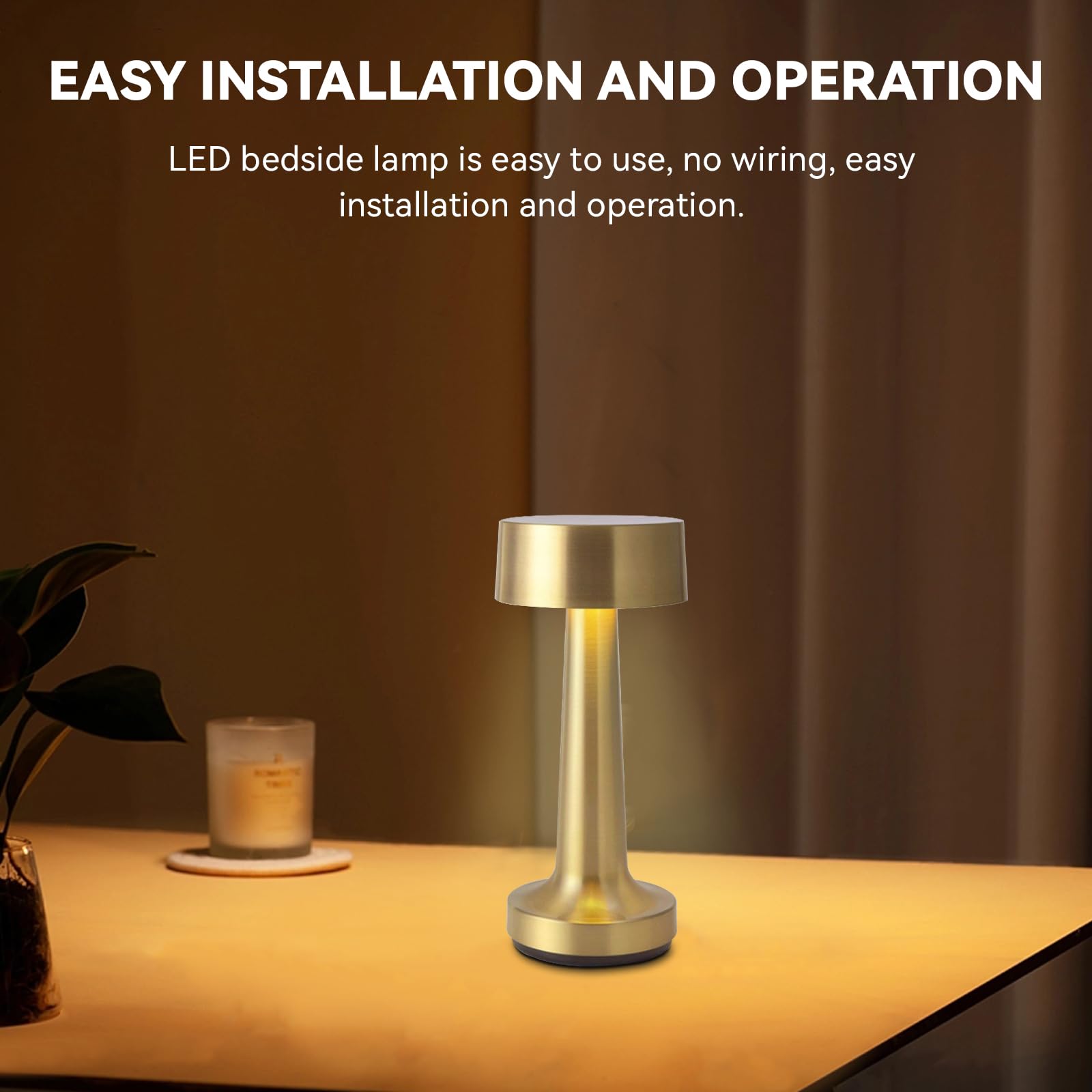 Retro Barbell-Shaped LED Touch Lamp - Rechargeable Desk & Table Light with Touch Switch for Night Clubs, Parties, Home Office & Bedroom Night Light
