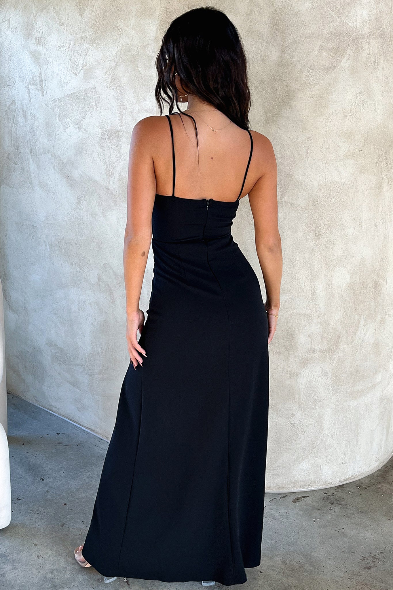 Kira Maxi Dress for Women - Elegant Black Long Flowy Dress for Summer, Beach, Parties & Special Occasions