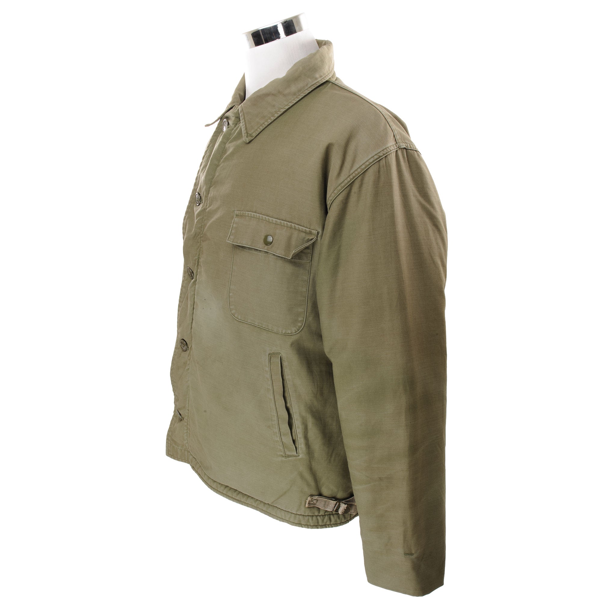 Vintage US Navy A-2 Deck Jacket Cold Weather Military Coat - 1982 War Era - Size XL - Perfect for Outdoor Adventures & Historical Reenactments