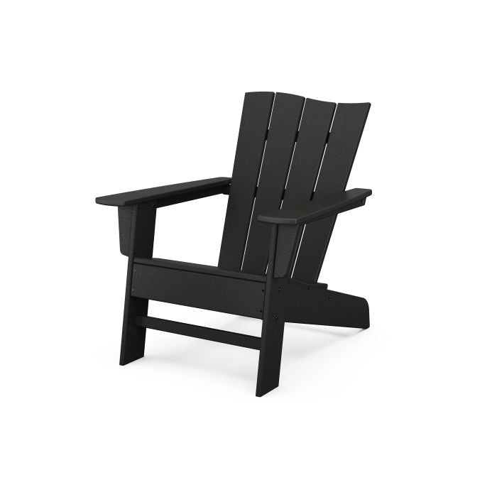 POLYWOOD Wave Chair Left - Durable Outdoor Adirondack Chair for Patio, Poolside & Garden - Weather-Resistant & Comfortable Seating Solution