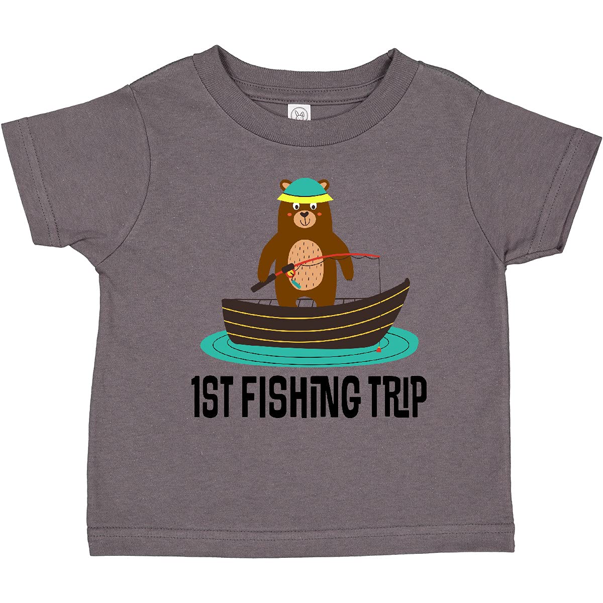 1st Fishing Trip Toddler T-Shirt - Cute Baby Boy Fishing Outfit for First Birthday & Outdoor Adventures - Perfect for Family Trips, Beach Vacations & Fishing Photos