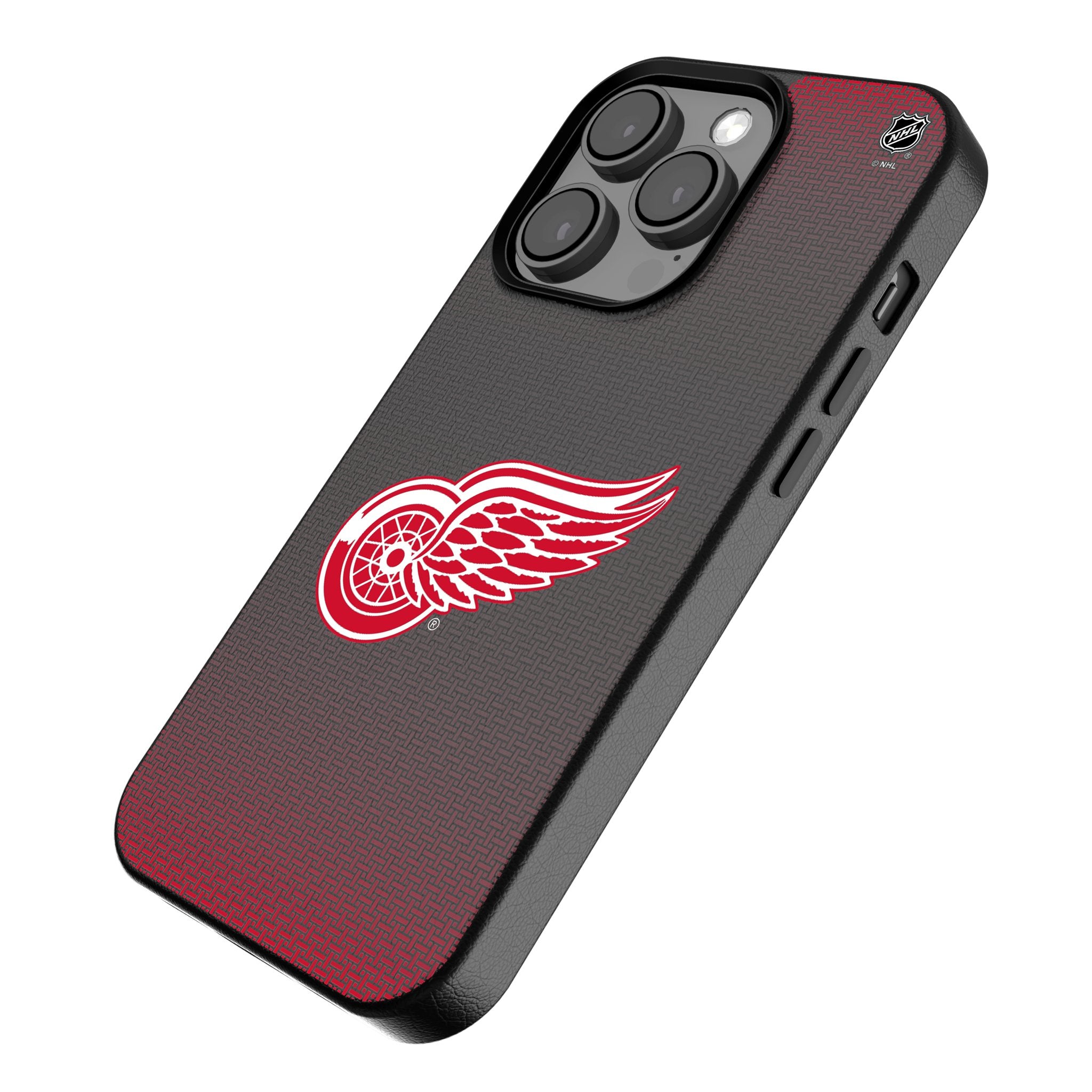 Detroit Red Wings Linen MagSafe Compatible Phone Case for iPhone 14/13/12 Pro Max - Durable Protective Cover with Team Logo - Perfect for Sports Fans & Everyday Use