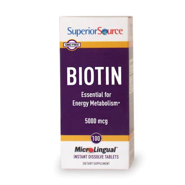Biotin 5000mcg Supplement for Hair Growth, Skin & Nails - High Potency Vitamin B7 Capsules for Women & Men - Daily Health Support for Stronger Hair & Healthy Nails