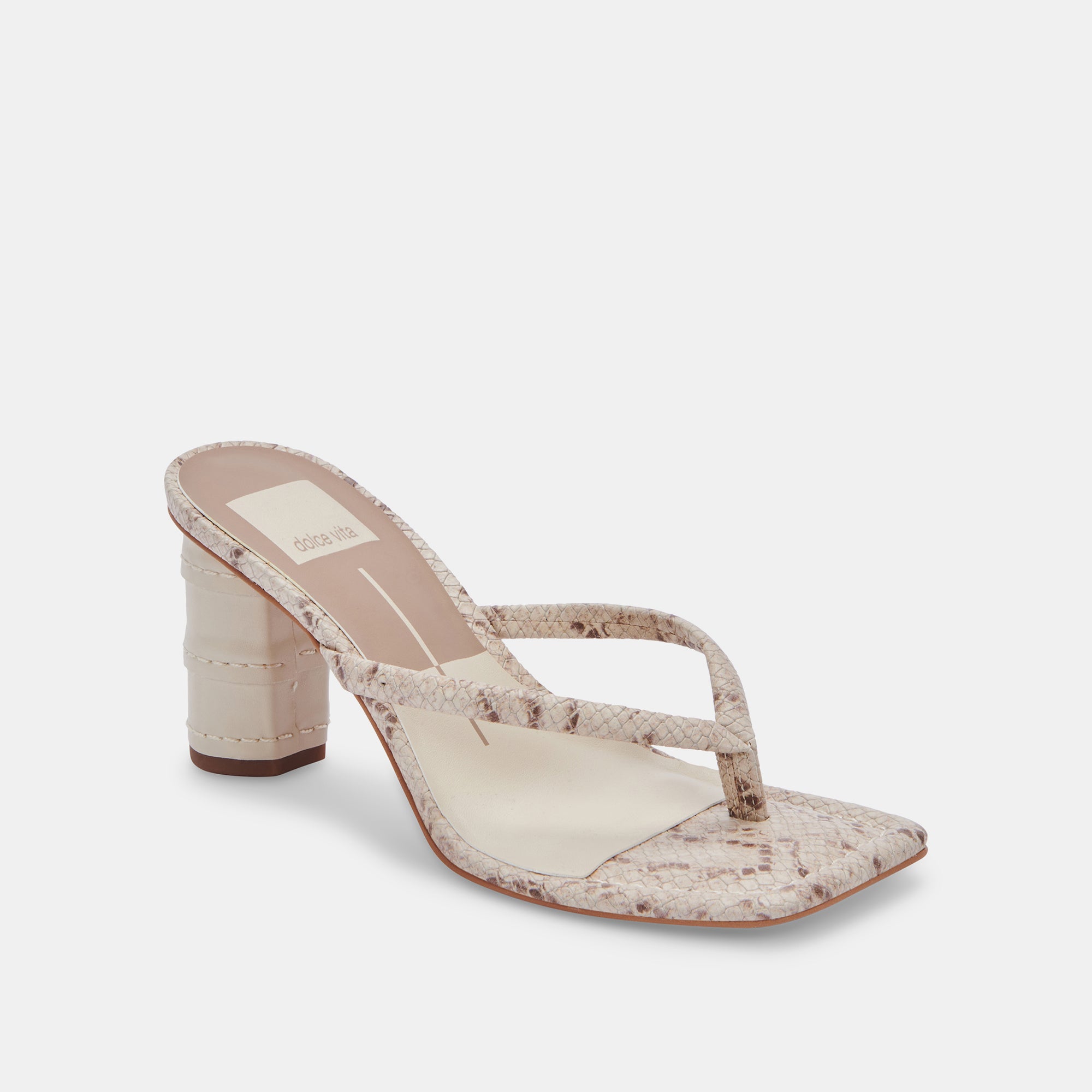 RHYE Women's Light Taupe Embossed Stella High Heels - Elegant Dress Shoes for Parties, Weddings & Evening Events