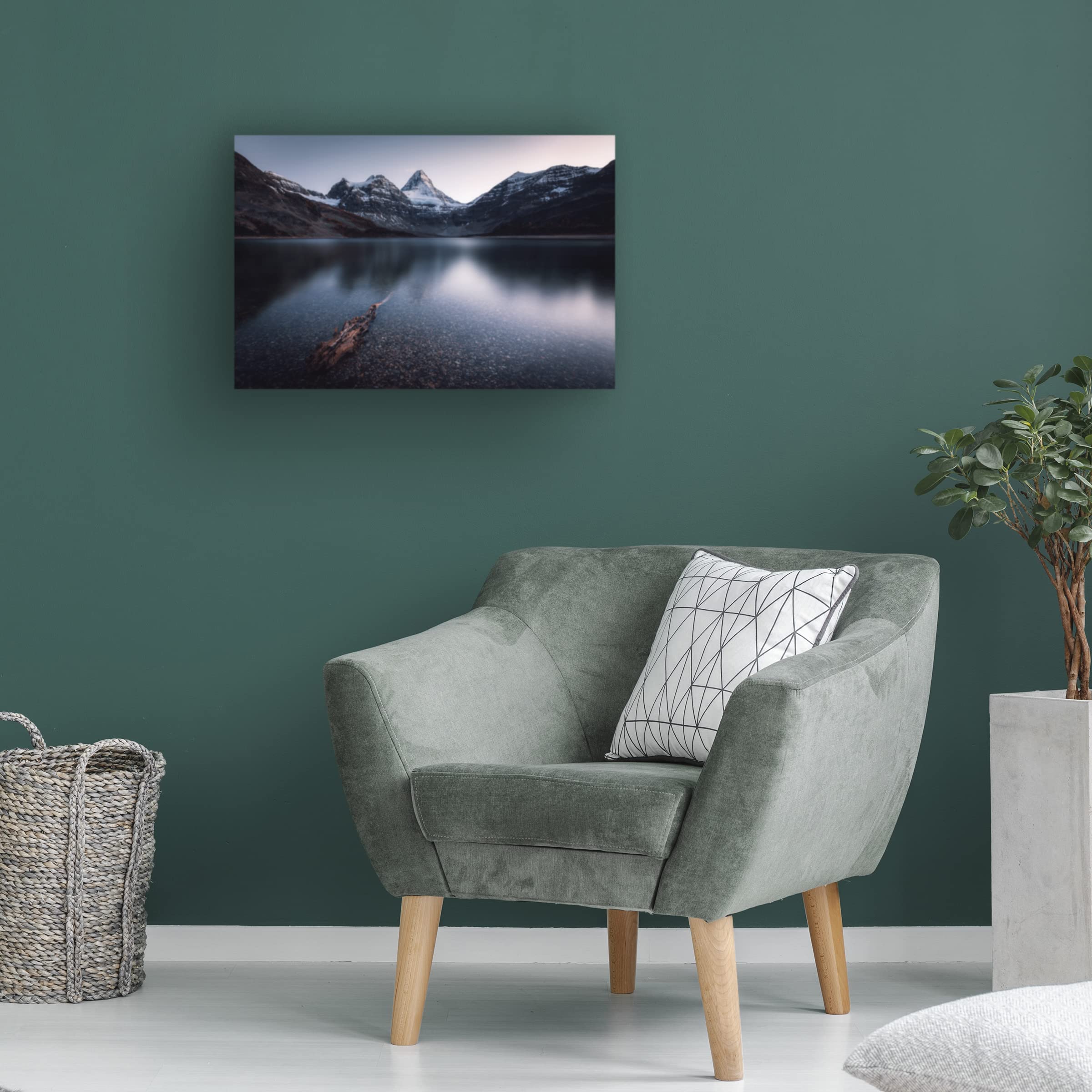 Jason Ma 'Dusk' Canvas Wall Art Print - Modern Landscape Painting for Living Room, Bedroom & Office Decor