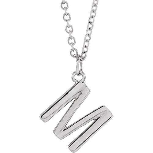 Alphabet Initial Letter Dangle Charm Pendant Necklace - 18 Inch Gold/Silver Personalized Jewelry Gift for Women - Perfect for Birthdays, Anniversaries & Everyday Wear