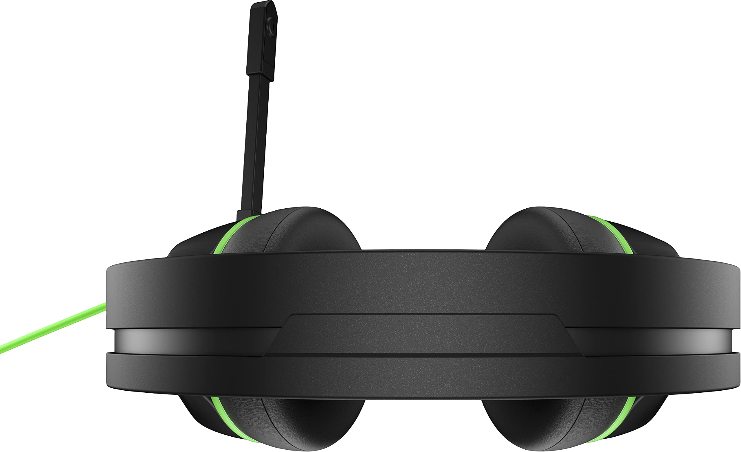 HP Pavilion Gaming 400 Headset with In-line Controls, Foldable Mic & Soft Leatherette Ear Cushions - Compatible with PS4, PS5, Xbox Series X/S - Black/Green - Perfect for PC Gaming, Console Play & Online Chat