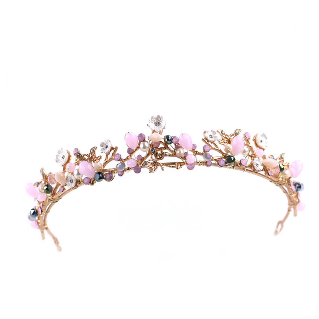 Minkissy 3-Piece Baroque Wedding Tiara Set - Rhinestone Crystal Flower Headband for Women, Bridal Pageant Prom Crown - Perfect for Weddings, Birthday Parties, Pageants, and Prom Nights