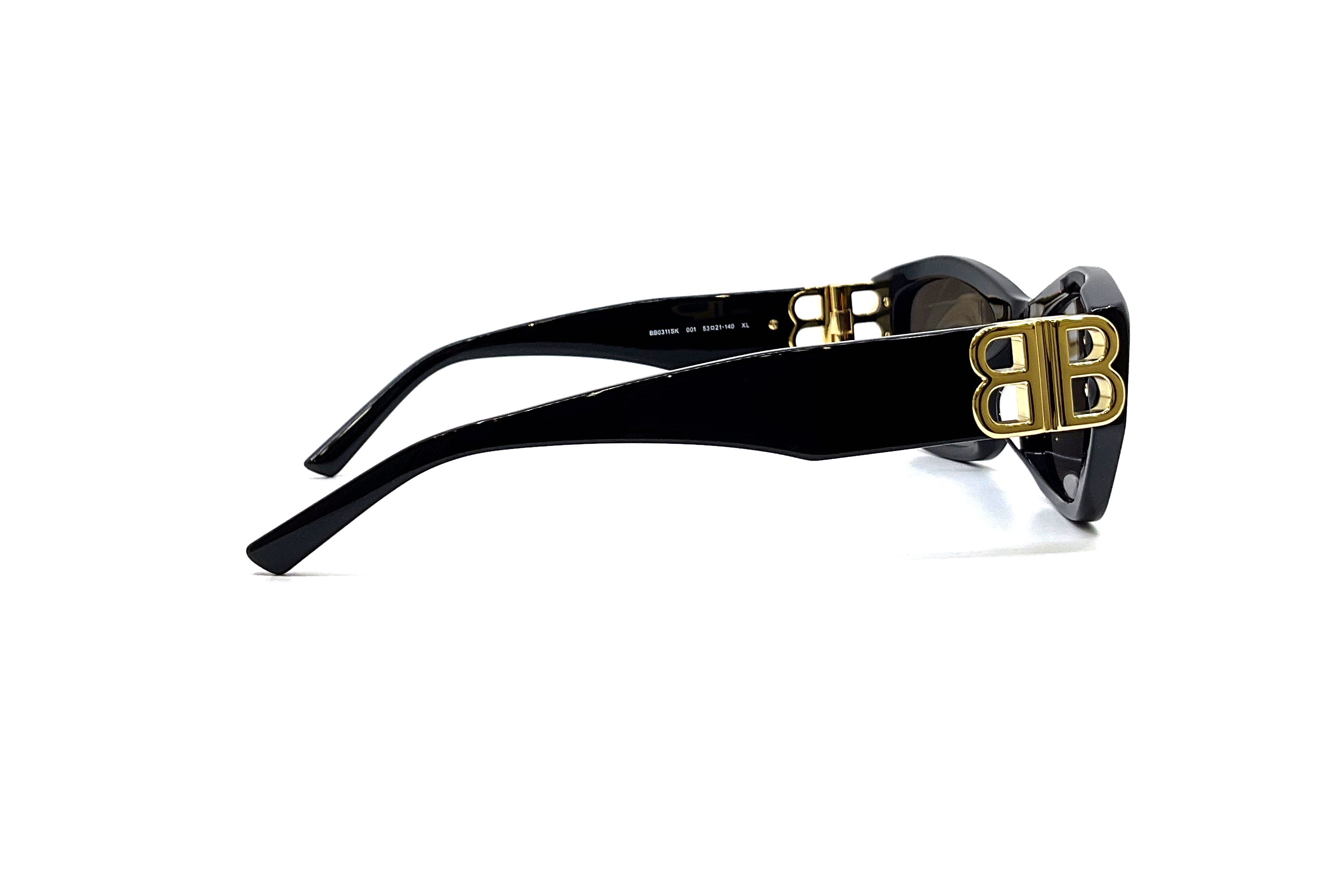 Balenciaga BB0311SK (001) Sunglasses - Luxury Designer Shades for Men & Women - UV Protection, Fashionable & Stylish - Perfect for Outdoor Activities, Travel, and Everyday Wear