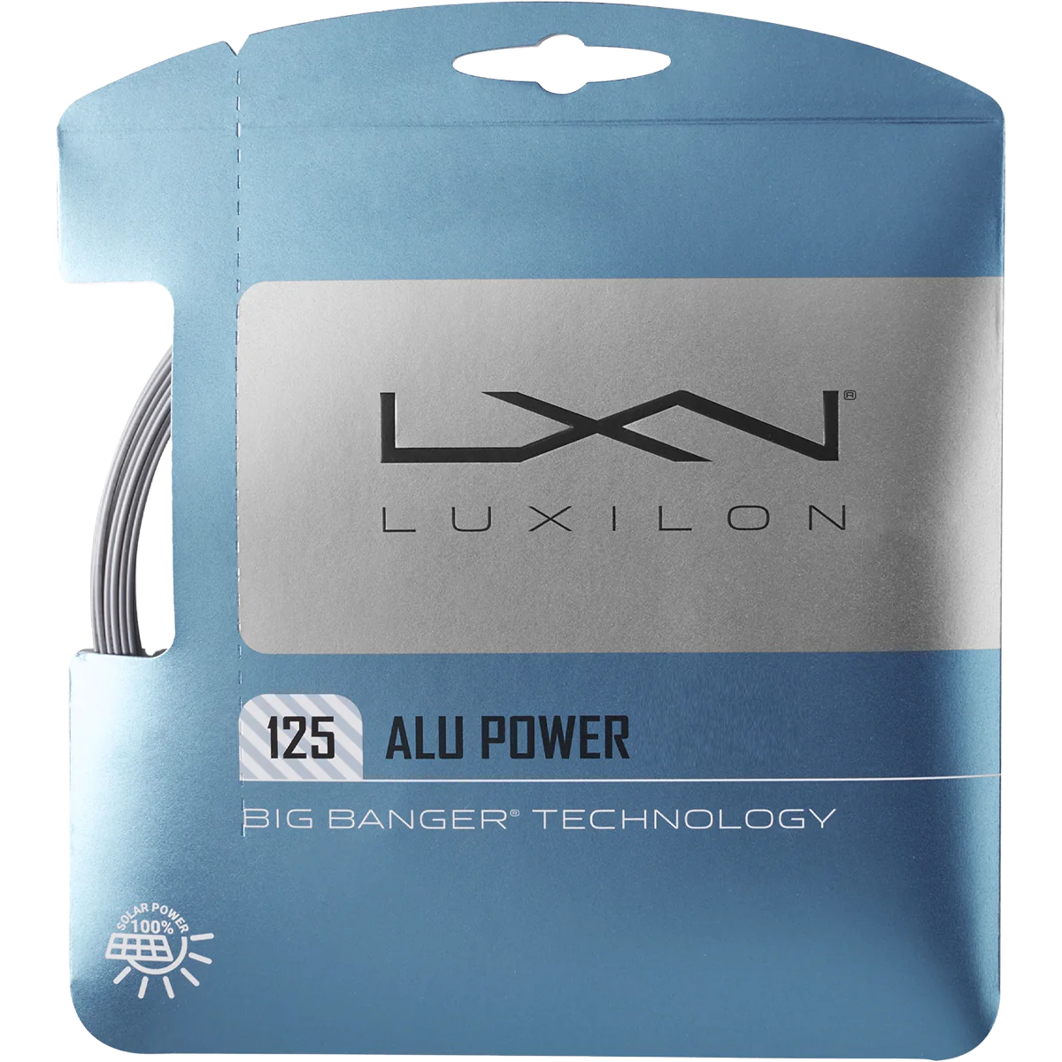 Wilson Alu Power 125 Silver Tennis String - 16 Gauge for Pro Performance | Perfect for Hard Court & Clay Court Play