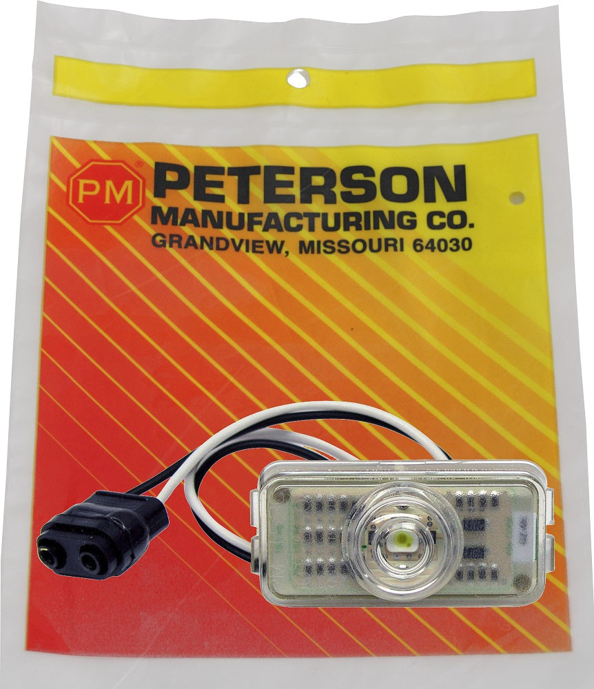 Piranha® 153C P White LED Utility & License Plate Light - Durable & Bright for Trucks, Trailers, and Off-Road Vehicles