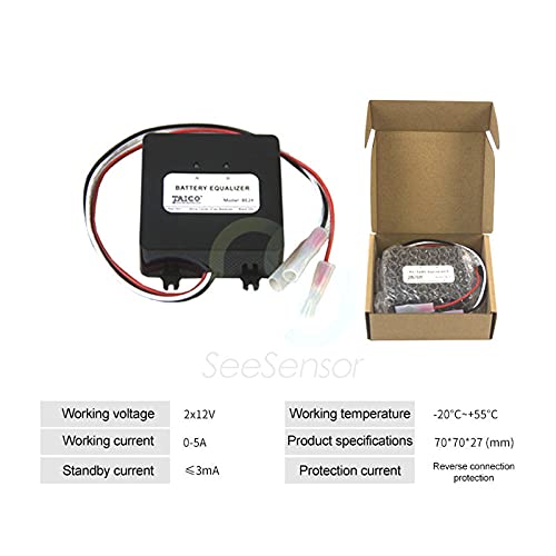 24V Solar Battery Equalizer & Balancer - Charge Controller Module for Lead Acid Battery Banks | Ideal for Off-Grid Solar Systems, RV & Marine Applications