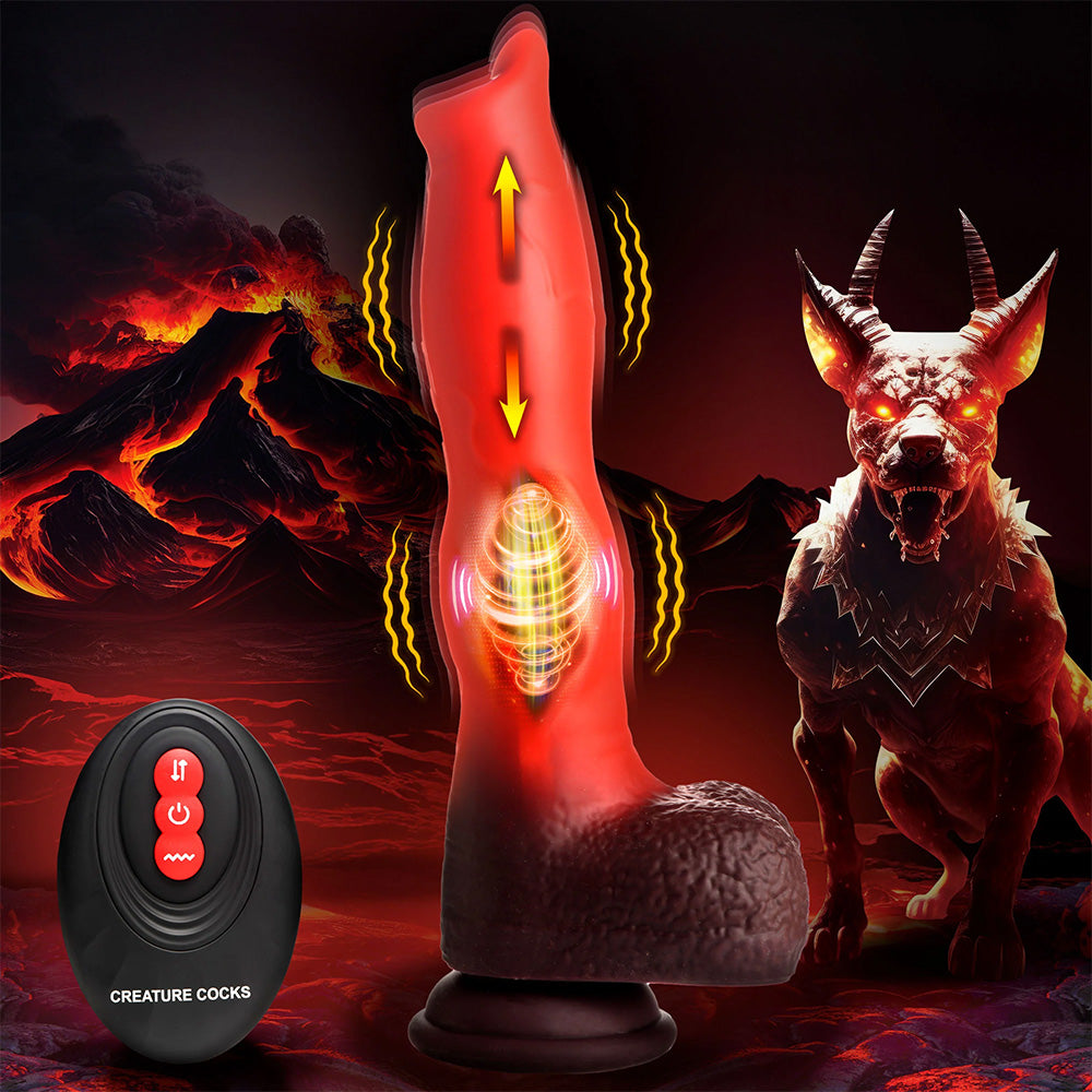 Creature Cocks Ramming Hound Thrusting Vibrating Dog Dildo - Realistic Canine Toy for Adult Play & BDSM Fantasy (Perfect for Roleplay & Solo Pleasure)