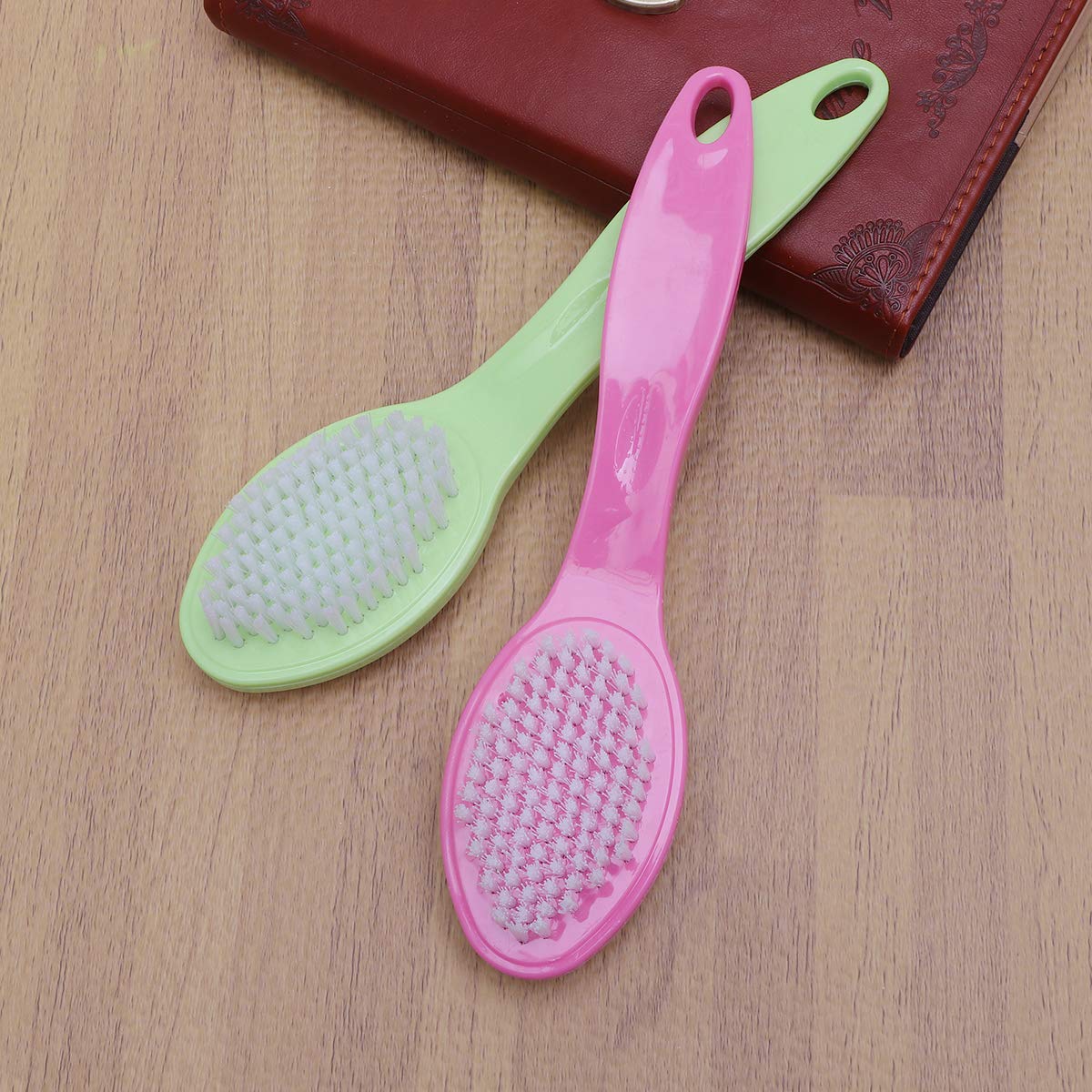 2 Pack Exfoliating Foot Brush & Body Scrubber - Dead Skin Remover for Heels, Calluses & Hard Skin - Pedicure Tool for Smooth Feet - Perfect for Home Spa, Bath & Shower Use