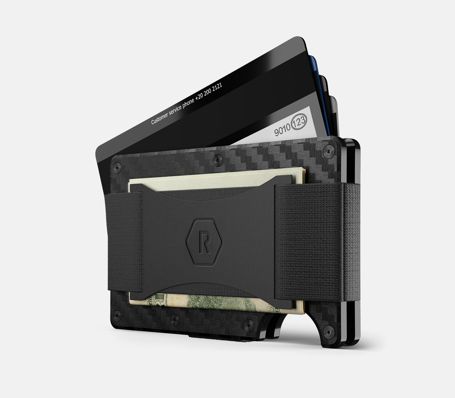 Ridge Wallet Atlanta Falcons Carbon Fiber 3K - Slim RFID Blocking Minimalist Wallet for Men - Perfect for Everyday Carry, Travel & Gameday