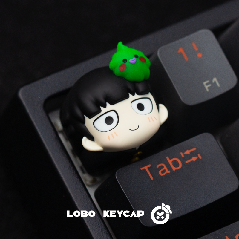 Mob Psycho 100 Anime Themed Keycaps - Custom Resin Artisan Keycaps for Mechanical Keyboards | Perfect for Gamers & Anime Fans