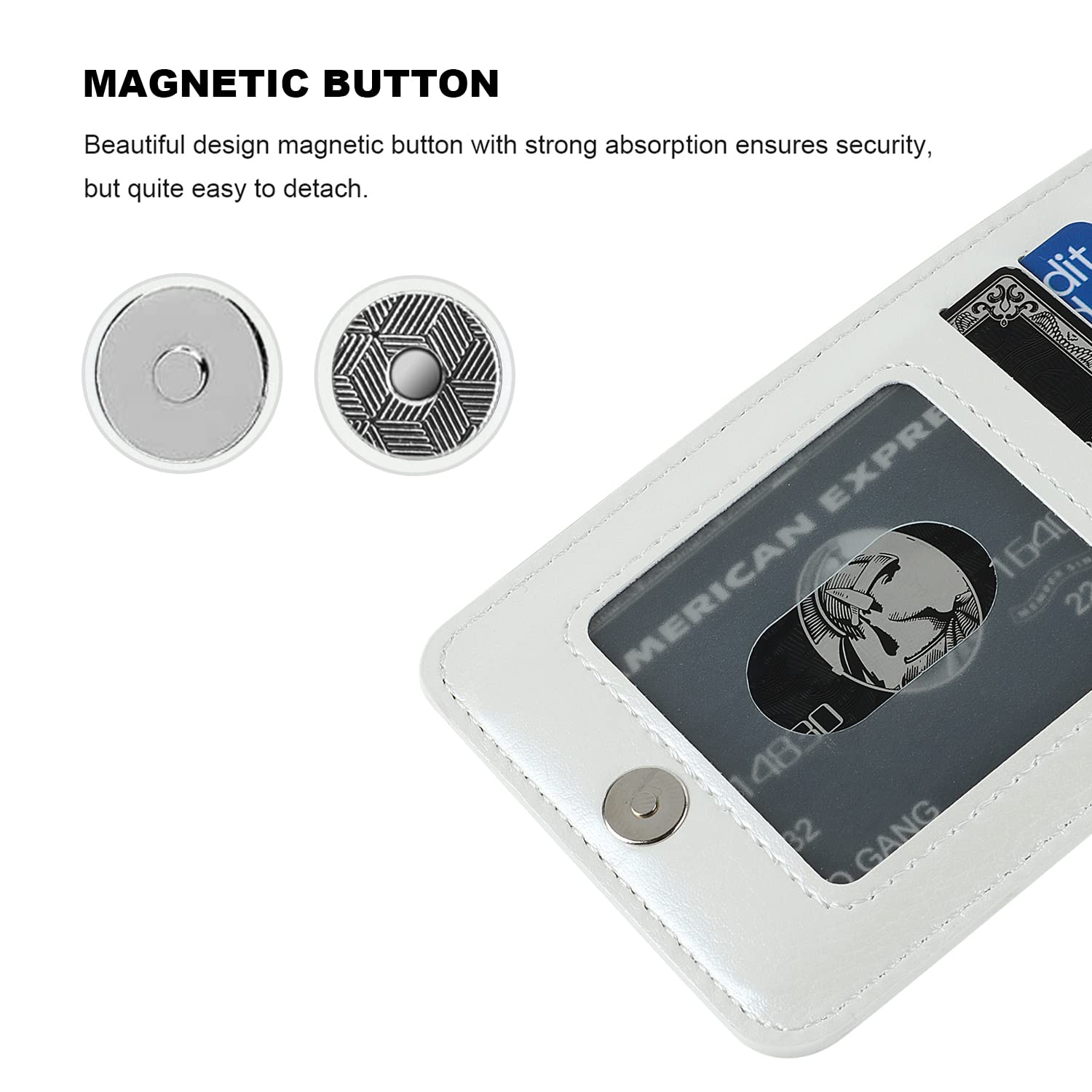 Premium Leather iPhone 11 Pro Max Case with Magnetic Wallet & Kickstand - Heavy Duty Protective Cover with Credit Card Holder (6.5 Inch, White) - Perfect for Business Travel, Daily Commute & Hands-Free Viewing
