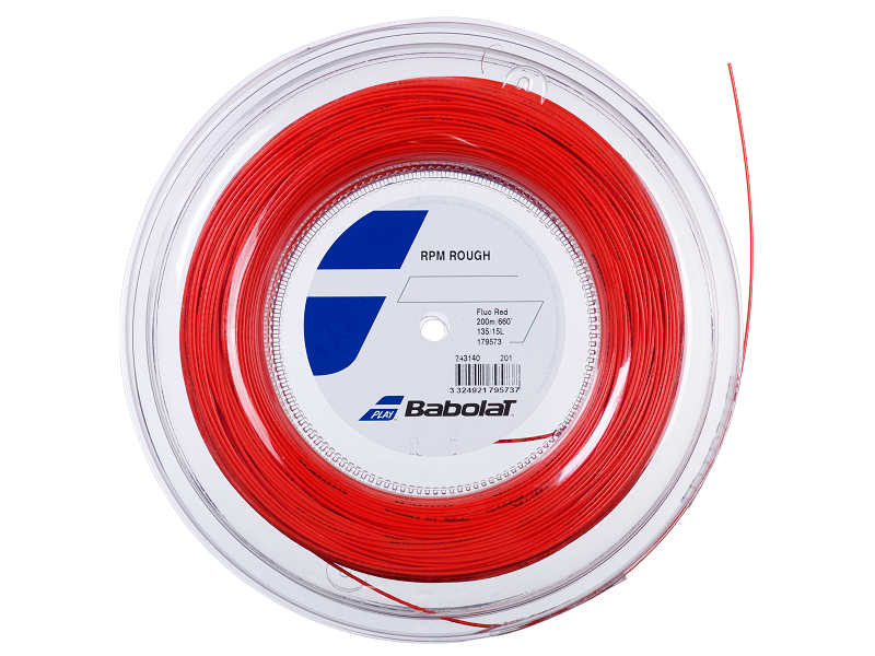 Babolat RPM Rough 200M Tennis Strings - High Performance Polyester String for Spin & Control - Perfect for Competitive Play & Tournament Matches